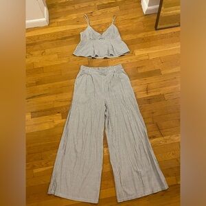 Bohemian Flowy Tank Top and Pants Set